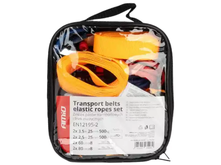 Zestaw pasów transportowych i linek elastycznych - 6