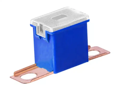 Bezpiecznik JapVal 48mm 100A, męski, boczne nóżki