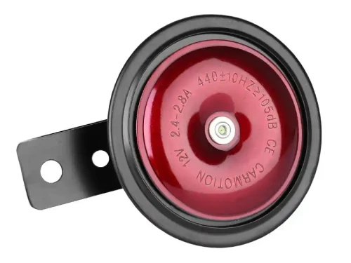 Sygnał dźwiękowy 12V 85 mm czerwony