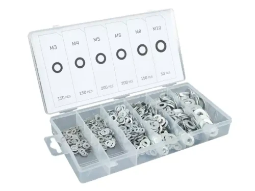 Podkładki płaskie - zestaw 900 sztuk M3 - M10