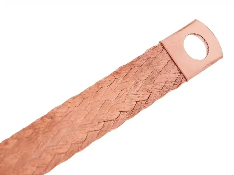 Kabel masowy M10 40 cm z klemą plusową - oczko