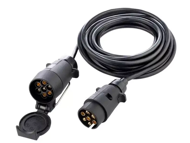 Przewód zasilana do przyczepy z wtyczką i gniazdem 7 PIN