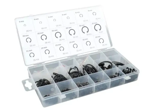 Pierścienie Segera wewnętrzne - zestaw 300 sztuk
