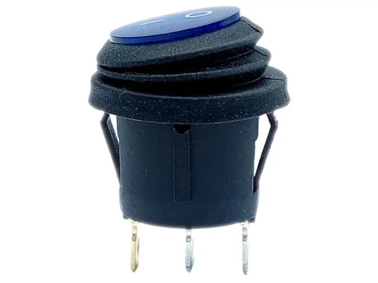Przełącznik hermetyczny 12V 20A niebieski okrągły 2-pozycyjny_1