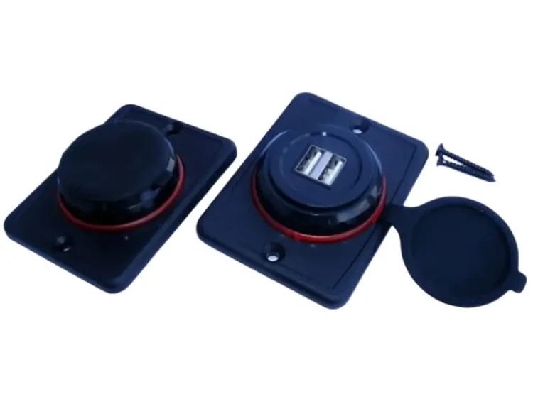 ładowarka samochodowa usb plaska czerwona_1