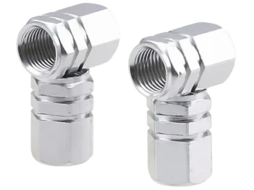 Nakrętki na wentyle 4 sztuki srebrne_2