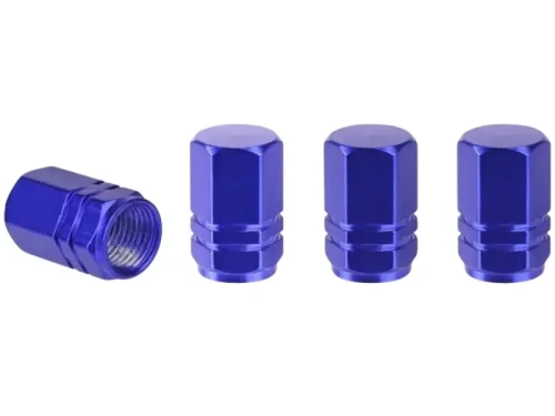 Ozdobne nakrętki na wentyle 4 sztuki niebieskie_2