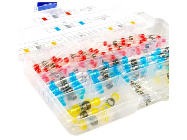 Koszulki termokurczliwe z cyną różne rozmiary - zestaw 100 sztuk