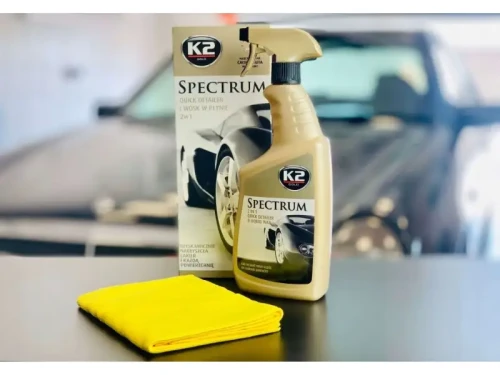 K2 Spectrum syntetyczny wosk Quick Detailer 700ml zawartość zestawu