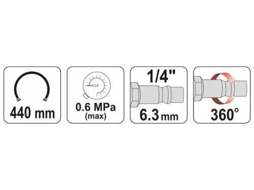 Pistolet do kół YATO-tech