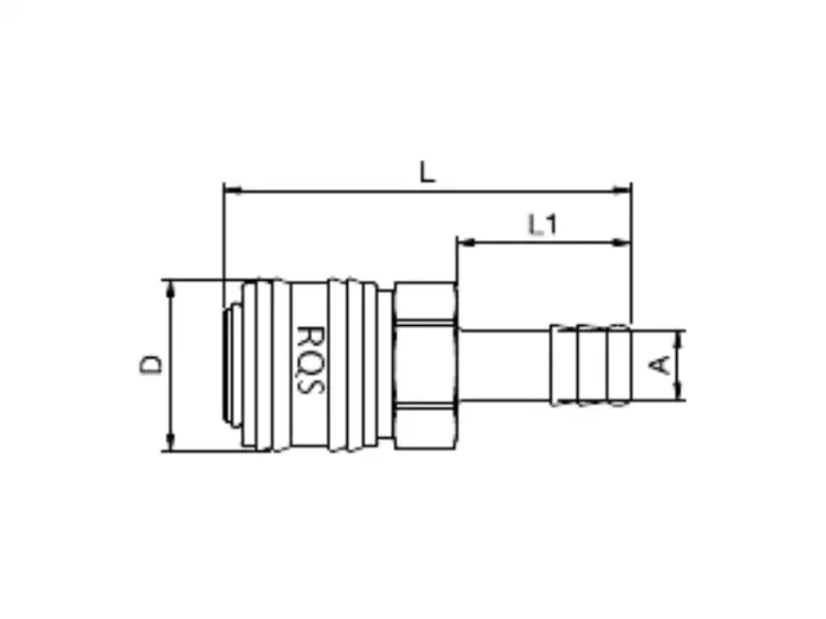 Szybkozłączka pneumatyczna na wąż 13 typ 26 wymiary
