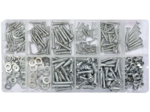 Zestaw wkrętów, nakrętek, śrub i podkładek 347  szt. YT-06771 YATO mix rozmiarów