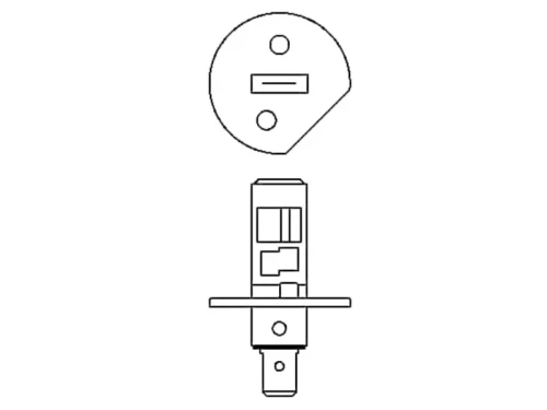 Żarówka samochodowa H1 trzonek P14,5s 12V Narva