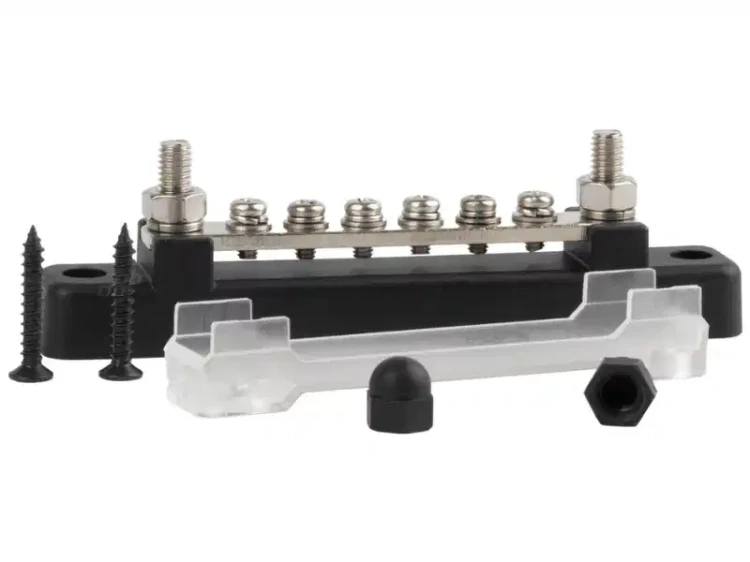 Listwa złącza baterii czarna M6 48V 150A - 1