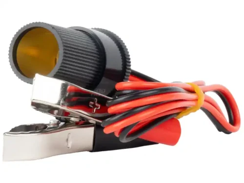 Gniazdo zapalniczki z wyjściem na krokodylki 12V 24V 100cm