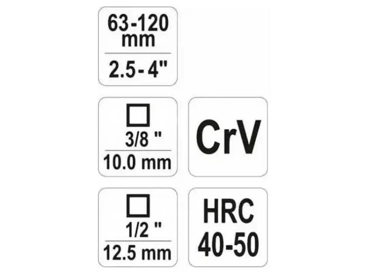 Klucz pazurkowy do filtrów puszkowych YT-0826 specyfikacja