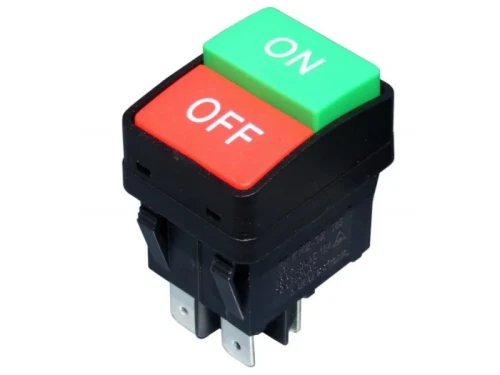 Przełącznik klawiszowy dwusekcyjny kolorowy 230V