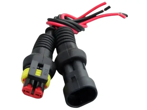 Hermetyczna kostka 2 pinowa z przewodami