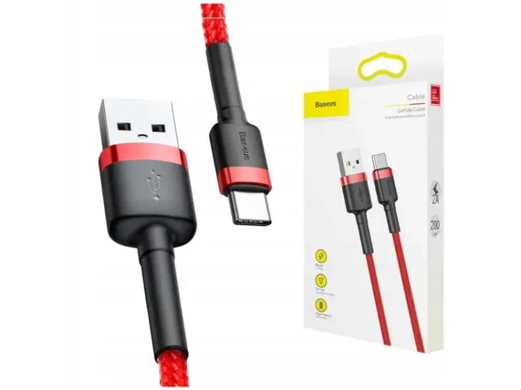 Kabel USB-C 1m BASEUS czerwony_5