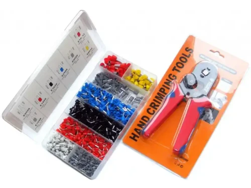 Zestaw końcówek kablowych izolowanych 1200 sztuk