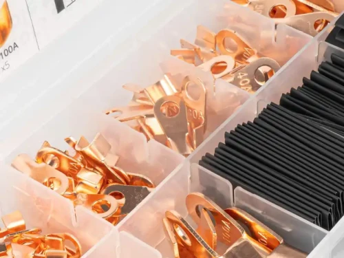 Konektory oczkowe miedziane - zestaw 180 elementów - 2